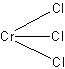 chlorek chromu(III) - wzór strukturalny