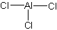 Wzór strukturalny chlorku glinu.