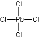 chlorek ołowiu(IV) - wzór strukturalny