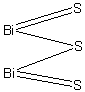 siarczek bizmutu(III) - wzór strukturalny