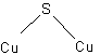 siarczek miedzi(I) - wzór strukturalny