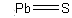siarczek ołowiu(II) - wzór strukturalny