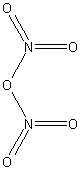 tlenek azotu(V) - wzór strukturalny