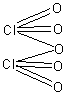 Wzór strukturalny tlenku chloru(V)