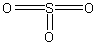 tlenek siarki(VI) - wzór strukturalny