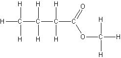 maślan metylu - wzór strukturalny