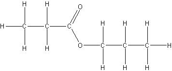 propionian propylu - wzór strukturalny